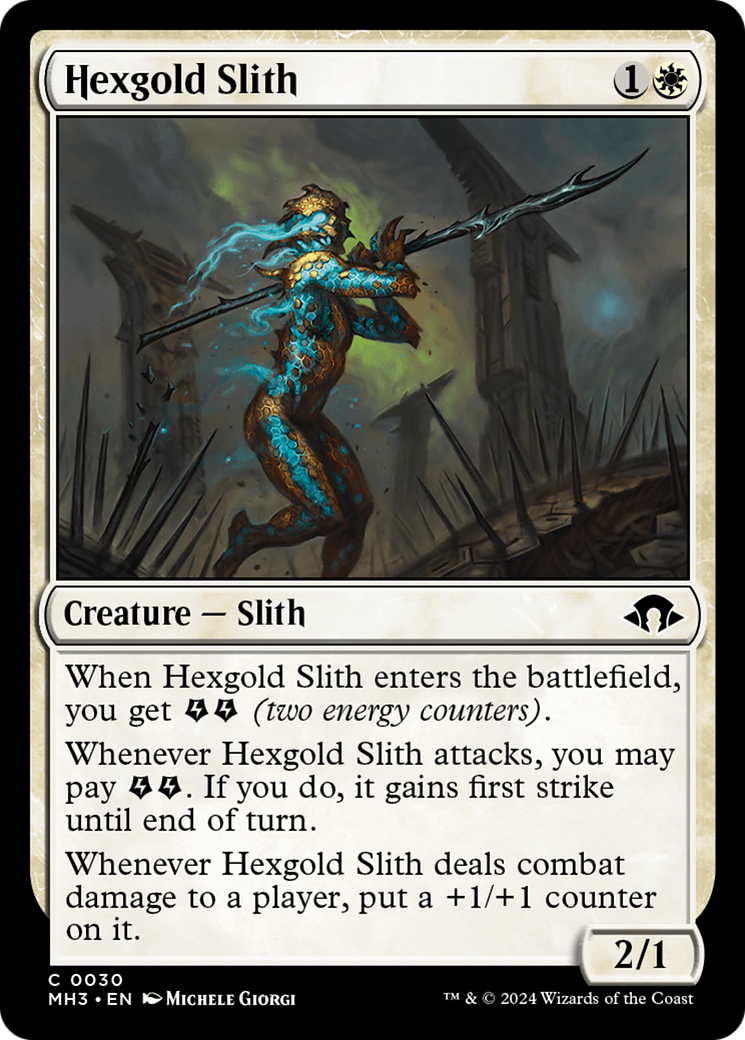 Hexgold Slith⁣ - Modern Horizons 3⁣ (Common)⁣ [30]