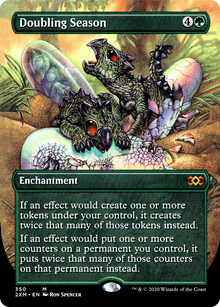 Doubling Season (Borderless) (2XM-350) - Double Masters (Borderless) Foil