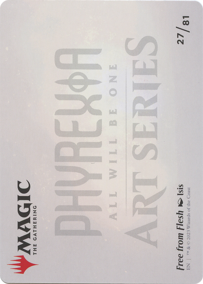 Free from Flesh // Free from Flesh (AONE-027) - Phyrexia: All Will Be One Art Series (Borderless) Foil