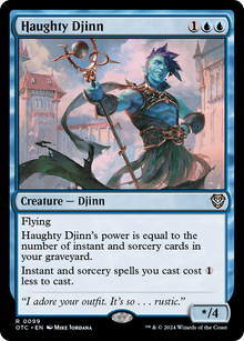 Haughty Djinn⁣ - Commander: Outlaws of Thunder Junction⁣ (Rare)⁣ [99]
