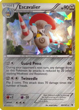 Escavalier 080/101  - Holofoil Deck Exclusives - Holo Rare