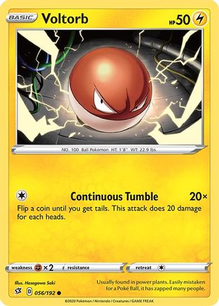 Voltorb 056/192  SWSH02 Rebel Clash - Common