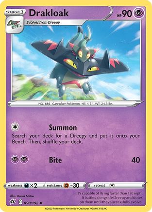 Drakloak 090/192  SWSH02 Rebel Clash - Uncommon