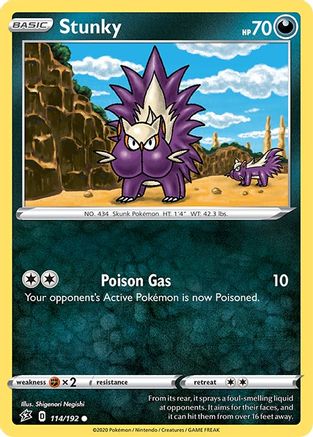 Stunky 114/192  SWSH02 Rebel Clash - Common