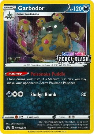 Garbodor SWSH025  - Holofoil SWSH Sword & Shield Promo Cards - Promo