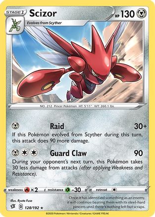 Scizor 128/192  SWSH02 Rebel Clash - Rare