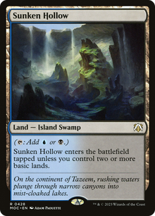 Sunken Hollow⁣ - Commander: March of the Machine⁣ (Rare)⁣ [428]