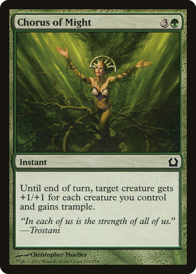Chorus of Might (RTR-119) - Return to Ravnica Foil