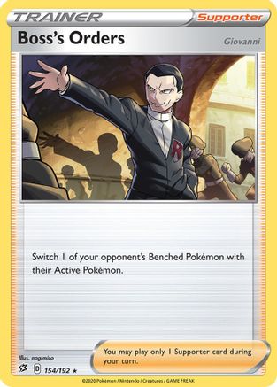 Boss's Orders 154/192  Deck Exclusives - Rare