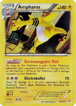 Ampharos 040/124  - Holofoil Blister Exclusives - Promo