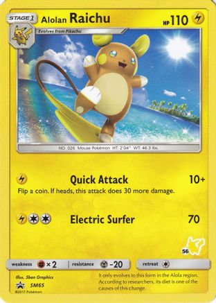 Alolan Raichu SM65  Battle Academy - Promo