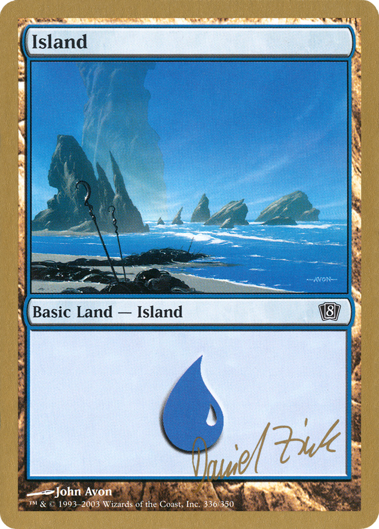Island (336) - 2003 Daniel Zink (8ED) (WCD-DZ336) - World Championship Decks 2003