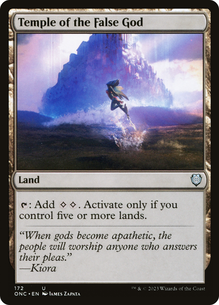 Temple of the False God⁣ - Commander: Phyrexia: All Will Be One⁣ (Uncommon)⁣ [172]