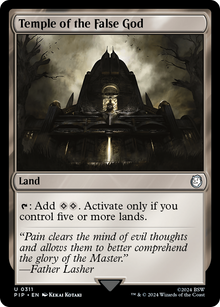 Temple of the False God⁣ - Universes Beyond: Fallout⁣ (Uncommon)⁣ [311]