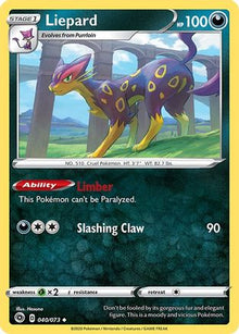 Liepard 040/73  - Reverse Holofoil Champions Path - Uncommon