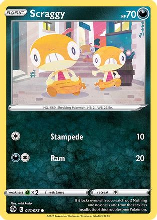 Scraggy 041/73  Champions Path - Common