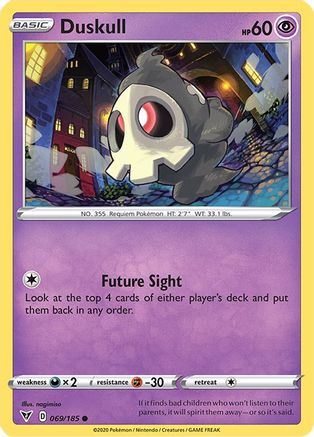 Duskull 069/185  SWSH04 Vivid Voltage - Common