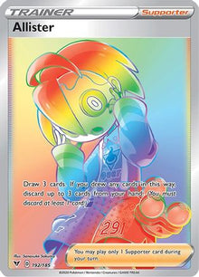 Allister (Secret) 192/185  - Holofoil SWSH04 Vivid Voltage - Secret Rare