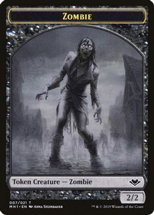 Zombie // Golem Double-Sided Token (MH1-7 // 18) - Modern Horizons
