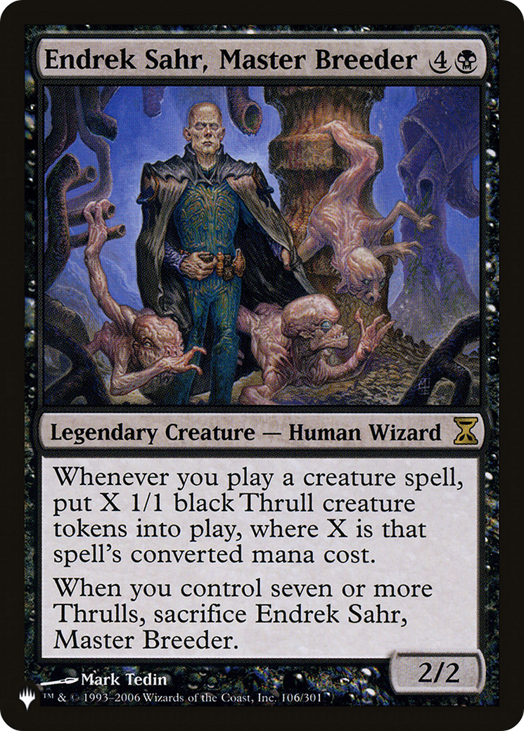 Endrek Sahr, Master Breeder (LIST-TSP-106) - The List