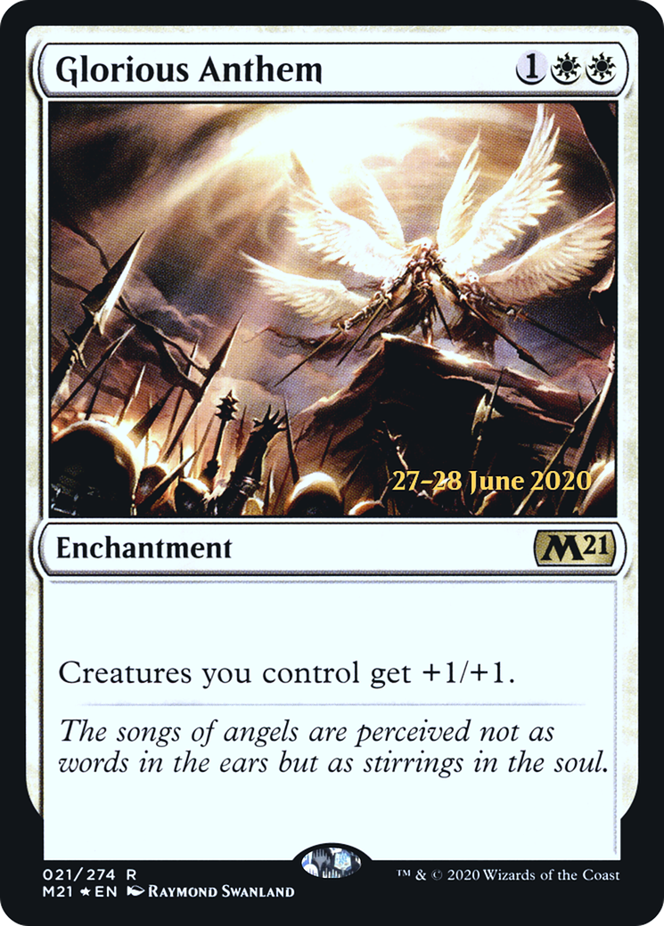Glorious Anthem (PRE-21S) - Core Set 2021 Promos Foil