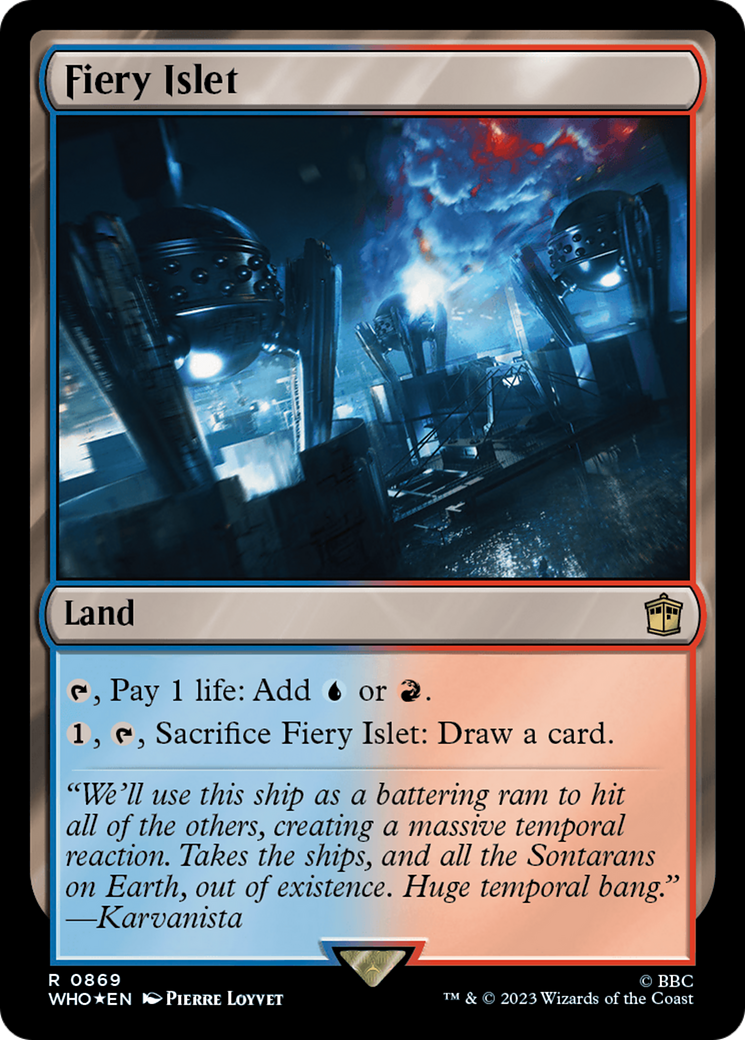 Fiery Islet (Surge Foil) (WHO-869) - Doctor Who Foil