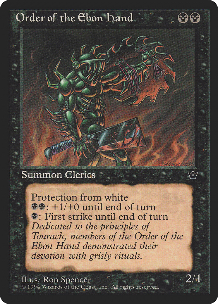Order of the Ebon Hand (Spencer) (FEM-42C) - Fallen Empires