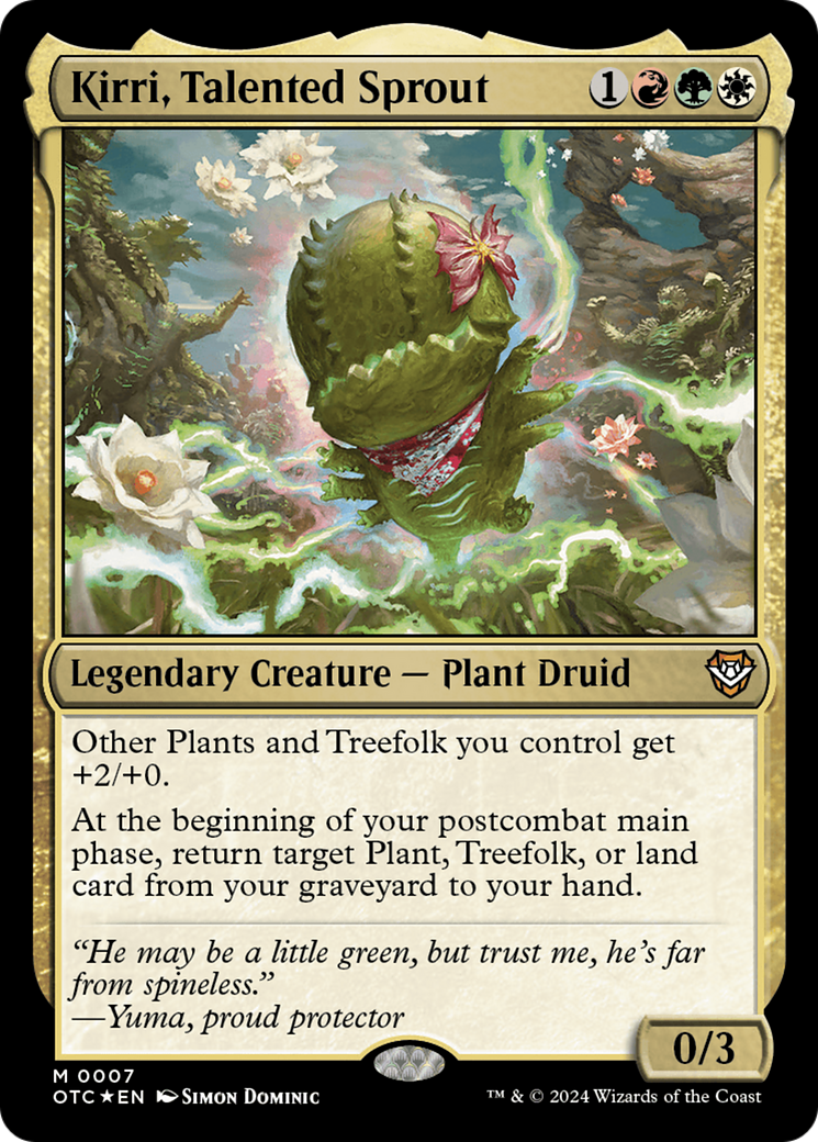 Kirri, Talented Sprout⁣ - Commander: Outlaws of Thunder Junction⁣ (Mythic)⁣ [7]