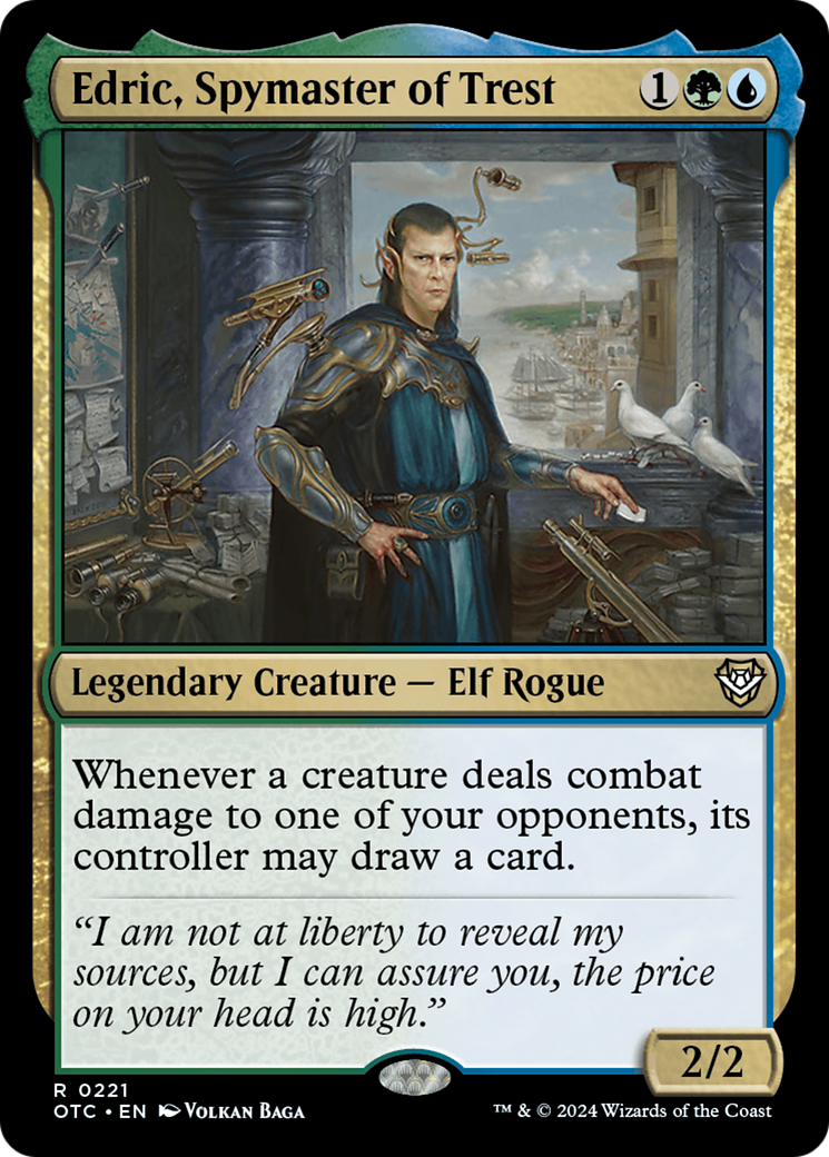 Edric, Spymaster of Trest⁣ - Commander: Outlaws of Thunder Junction⁣ (Rare)⁣ [221]