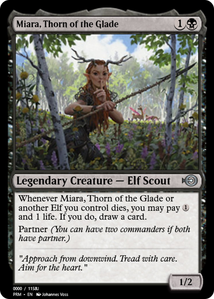 Miara, Thorn of the Glade (PRM-86268) - Magic Online Promos Foil