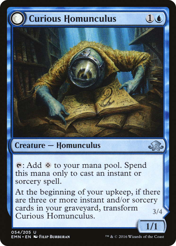 Curious Homunculus (EMN-054) - Eldritch Moon: (mooneldrazidfc) Foil