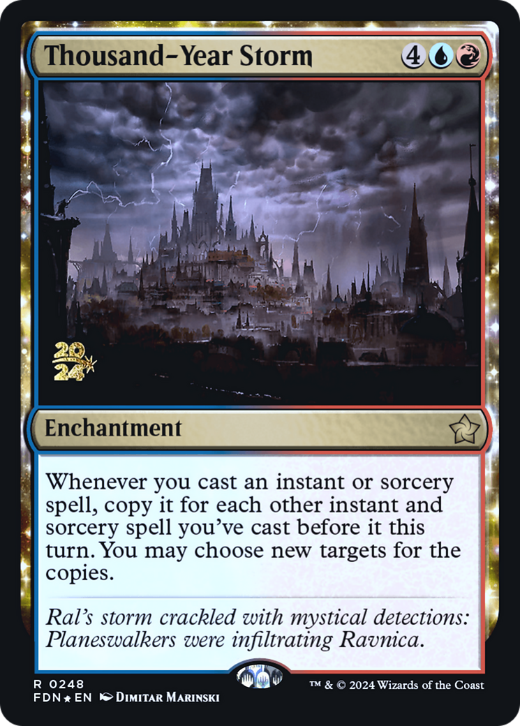 Thousand-Year Storm (PRE-248S) - Foundations Promos: (enchantment) Foil