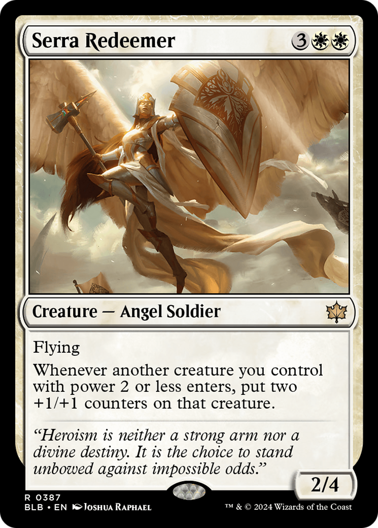 Serra Redeemer⁣ - Bloomburrow: Extras⁣ (Rare)⁣ [387]