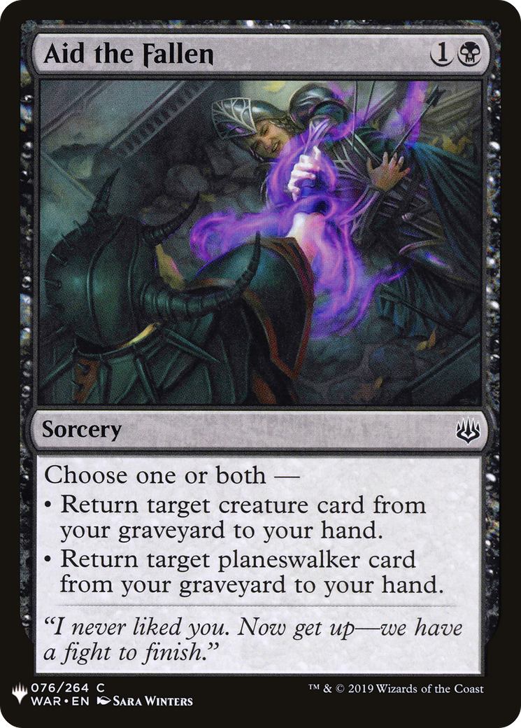 Aid the Fallen (LIST-WAR-76) - The List