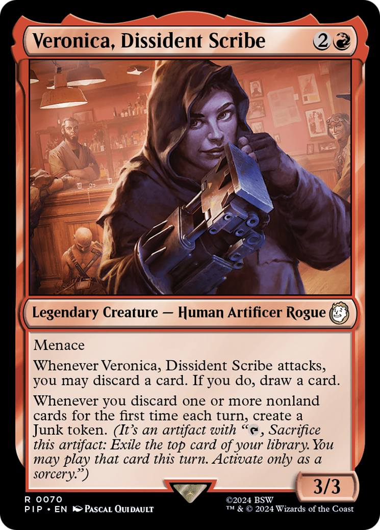 Veronica, Dissident Scribe⁣ - Universes Beyond: Fallout⁣ (Rare)⁣ [70]