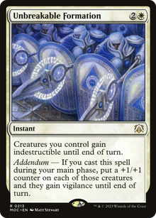 Unbreakable Formation⁣ - Commander: March of the Machine⁣ (Rare)⁣ [213]
