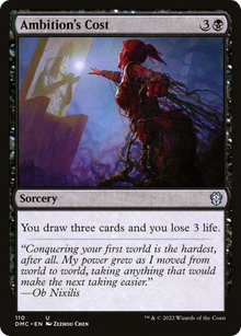 Ambition's Cost⁣ - Commander: Dominaria United⁣ (Uncommon)⁣ [110]
