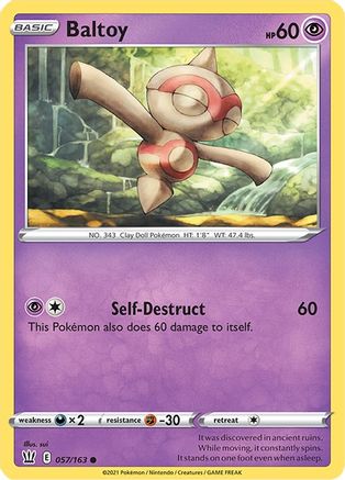 Baltoy 057/163  SWSH05 Battle Styles - Common