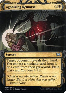 Agonizing Remorse (Foil Etched) (STA-024) - Strixhaven Mystical Archive (Borderless) Foil