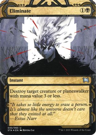 Eliminate (Foil Etched) (STA-030) - Strixhaven Mystical Archive (Borderless) Foil