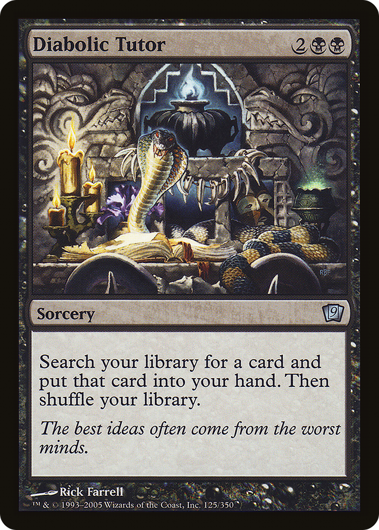 Diabolic Tutor (9ED-125★) - Ninth Edition Foil