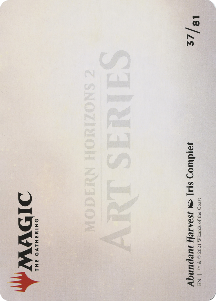 Abundant Harvest // Abundant Harvest (AMH2-037) - Modern Horizons 2 Art Series (Borderless)