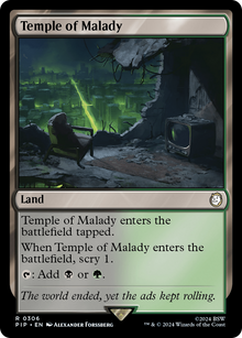 Temple of Malady⁣ - Universes Beyond: Fallout⁣ (Rare)⁣ [306]