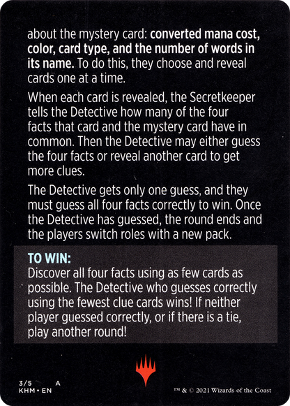 Booster Sleuth // Booster Sleuth (cont'd) (MKHM-003) - Kaldheim Minigames