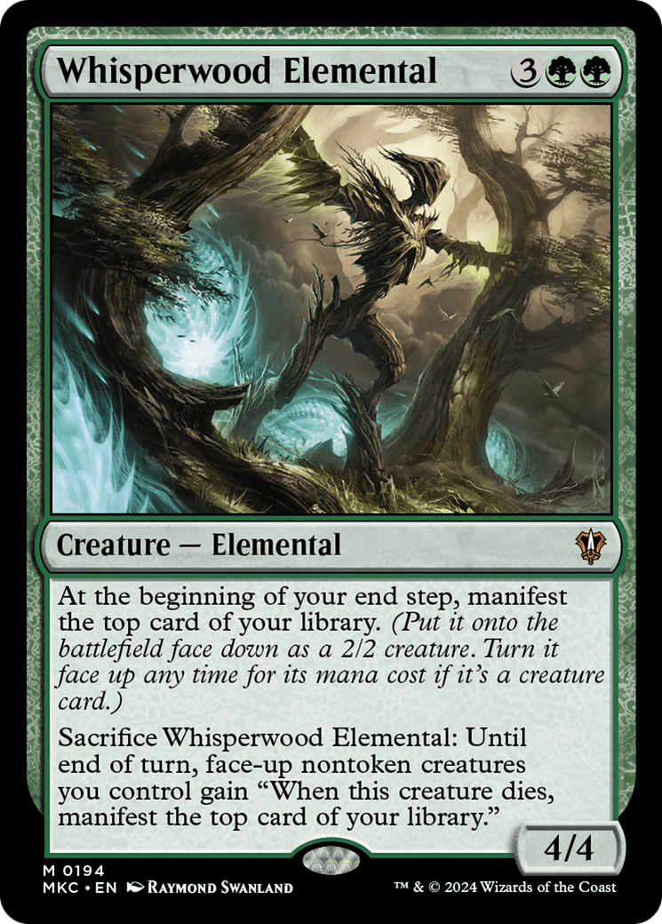 Whisperwood Elemental⁣ - Commander: Murders at Karlov Manor⁣ (Mythic)⁣ [194]