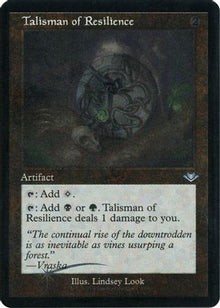 Talisman of Resilience (Retro Frame) (Foil Etched) (MH1-037) - Modern Horizons Foil