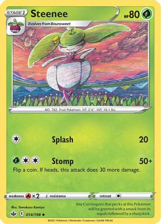 Steenee 014/198  SWSH06 Chilling Reign - Uncommon