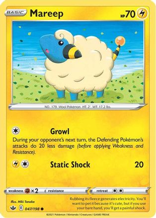 Mareep 047/198  SWSH06 Chilling Reign - Common