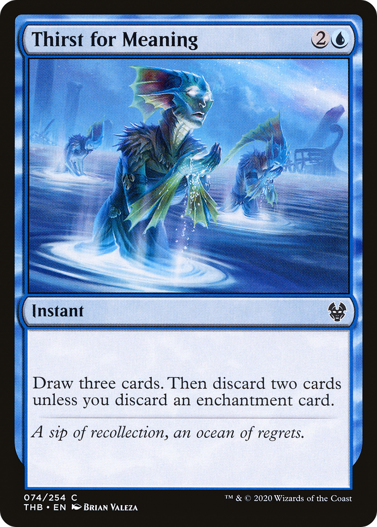 Thirst for Meaning⁣ - Theros Beyond Death⁣ (Common)⁣ [74]
