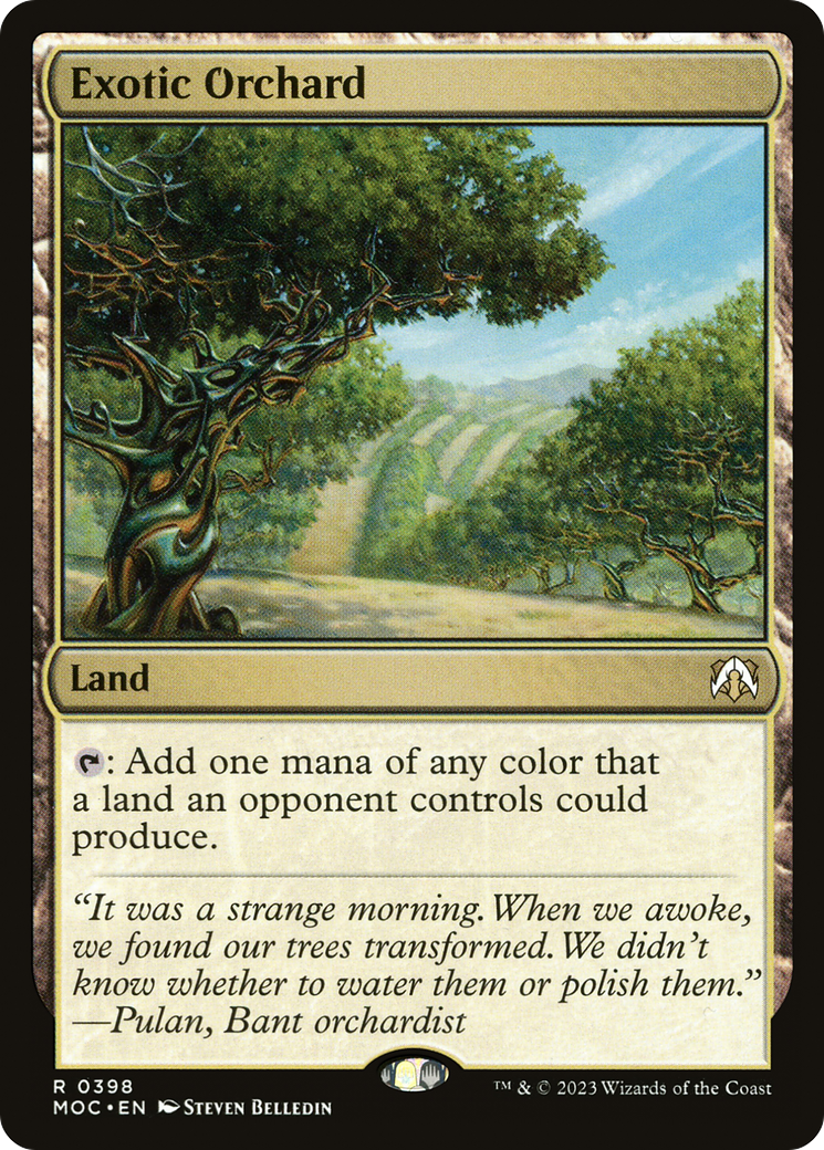 Exotic Orchard⁣ - Commander: March of the Machine⁣ (Rare)⁣ [398]
